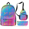 Bag 3D Imprimir logotipo personalizado Backpack Sublimated Backpack